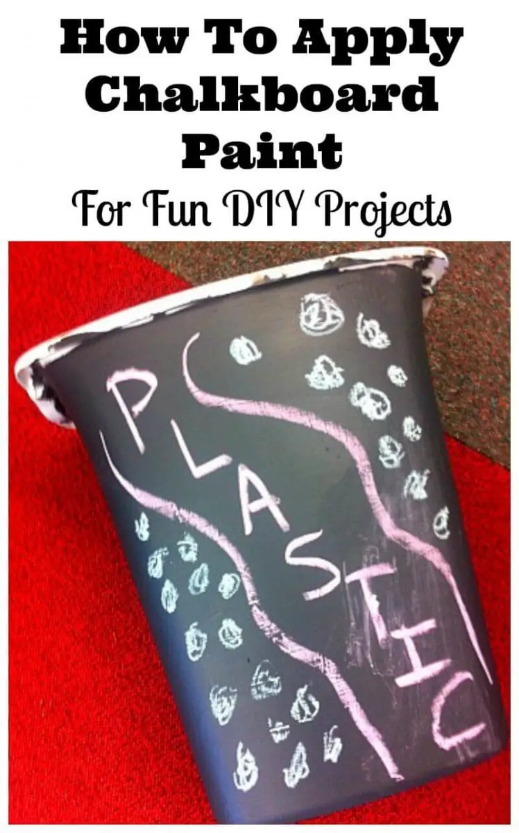 how to apply chalkboard paint