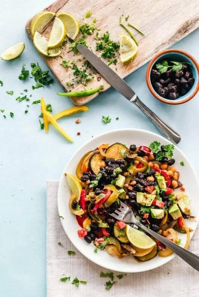 black bean Mexican salad