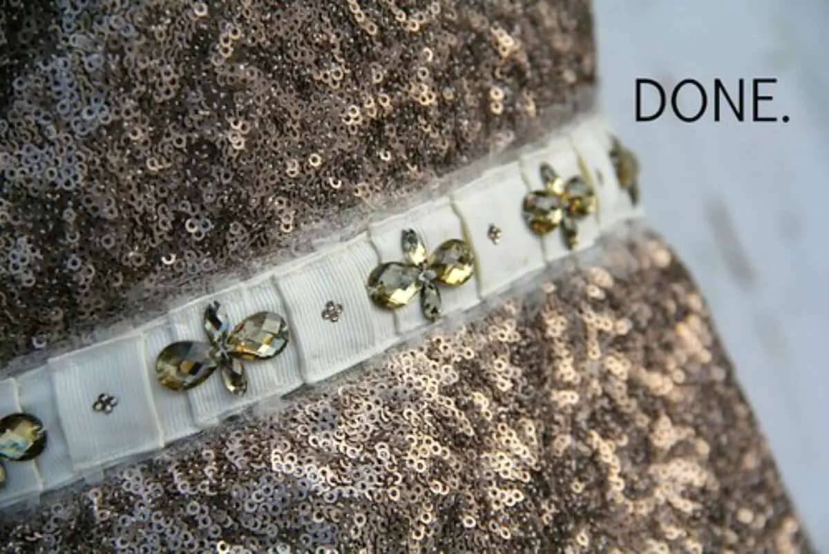 homemade rhinestone belt