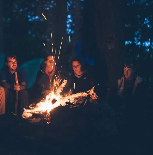 winter campfire- winter outdoor activities