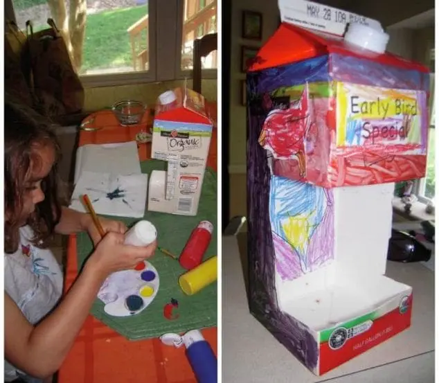 decorate bird feeder craft