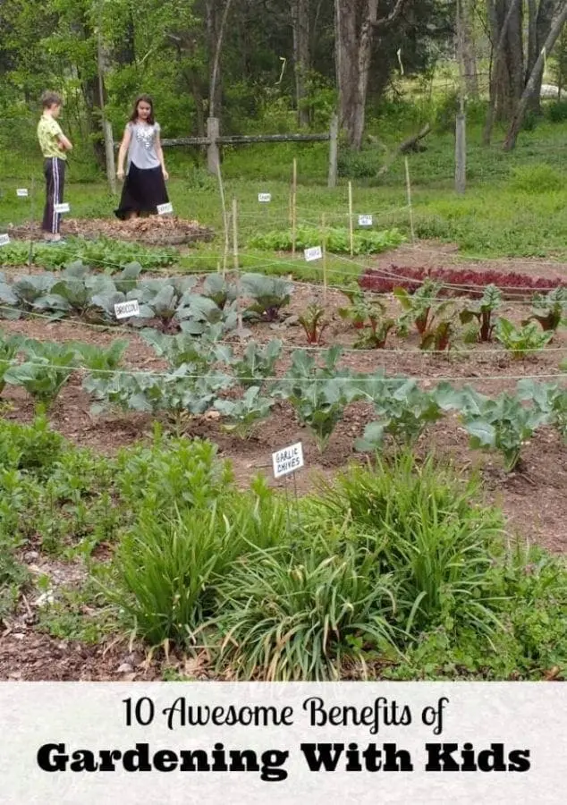 benefits of gardening with children