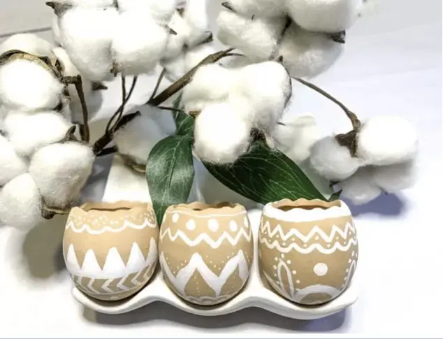decorative clay pots