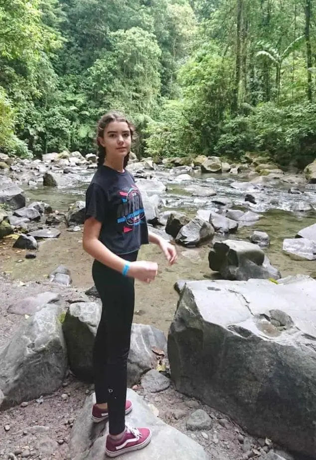 kids rock hunting in nature
