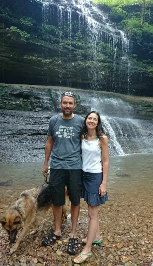 waterfall near Leiper's Fork