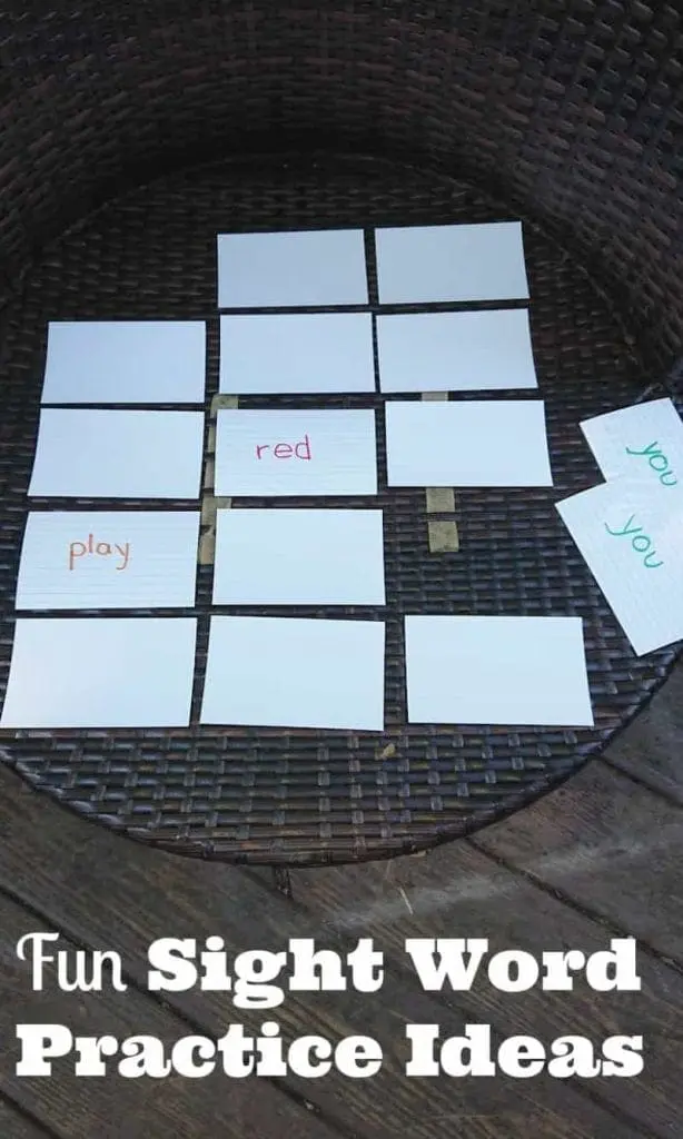 Sight Word Practice Ideas