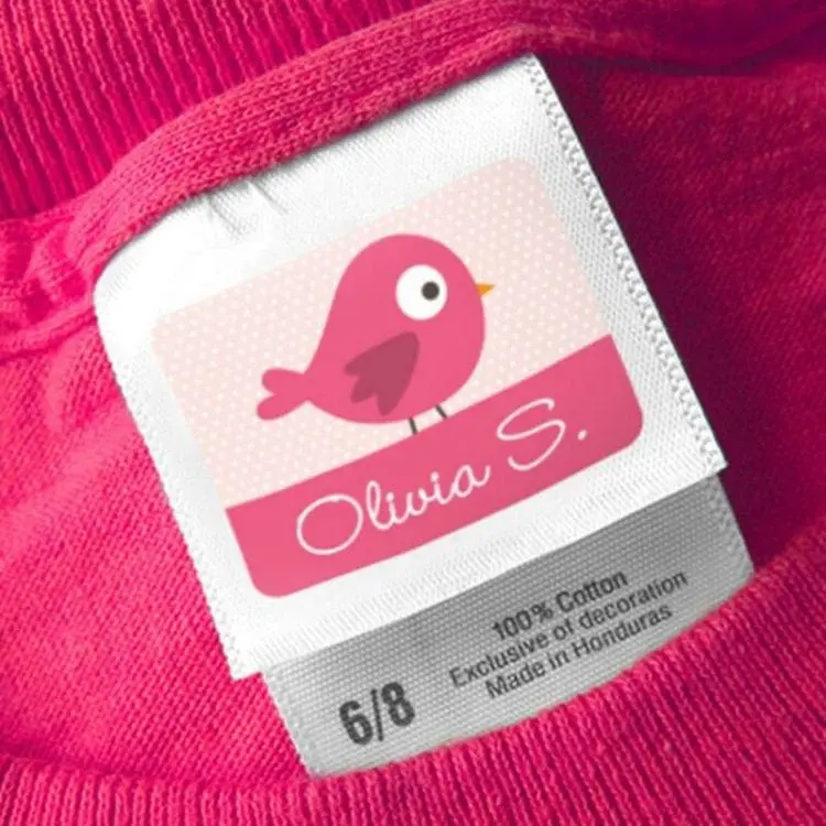 stick on clothing labels