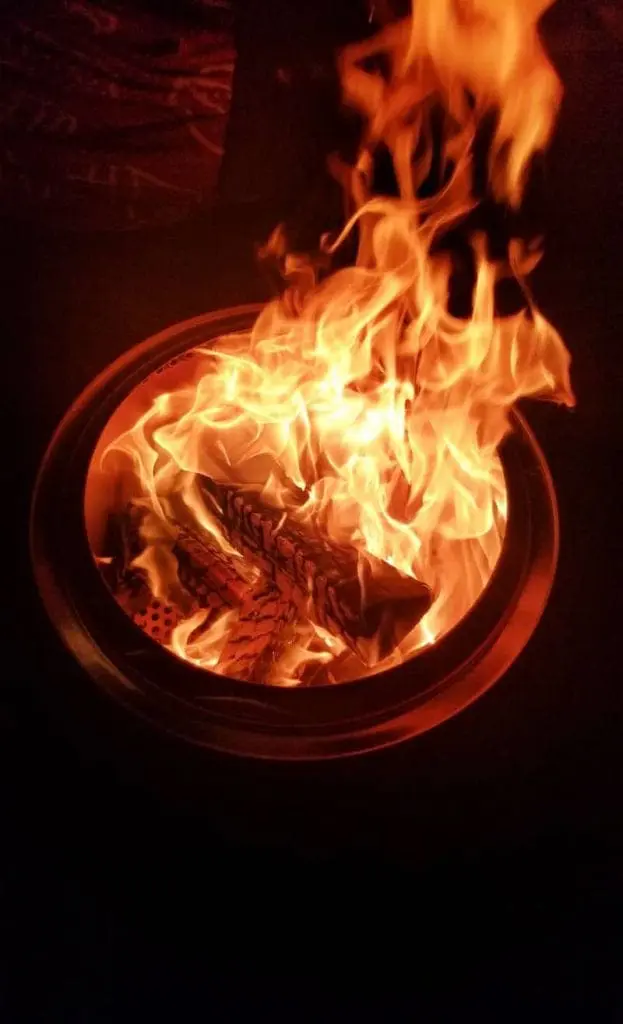 efficient burning fire pit