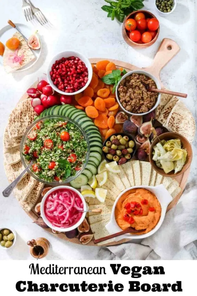 Mediterranean Vegan Charcuterie Board