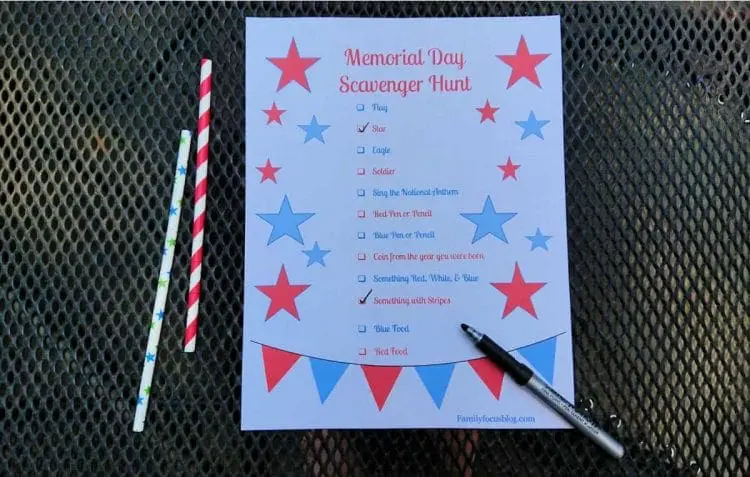 memorial day worksheets