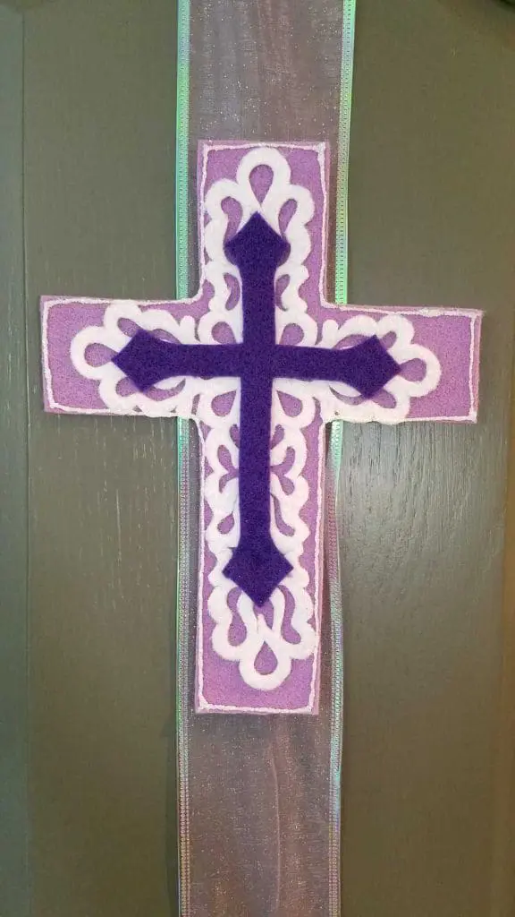 Easter ribbon cabinet decoration