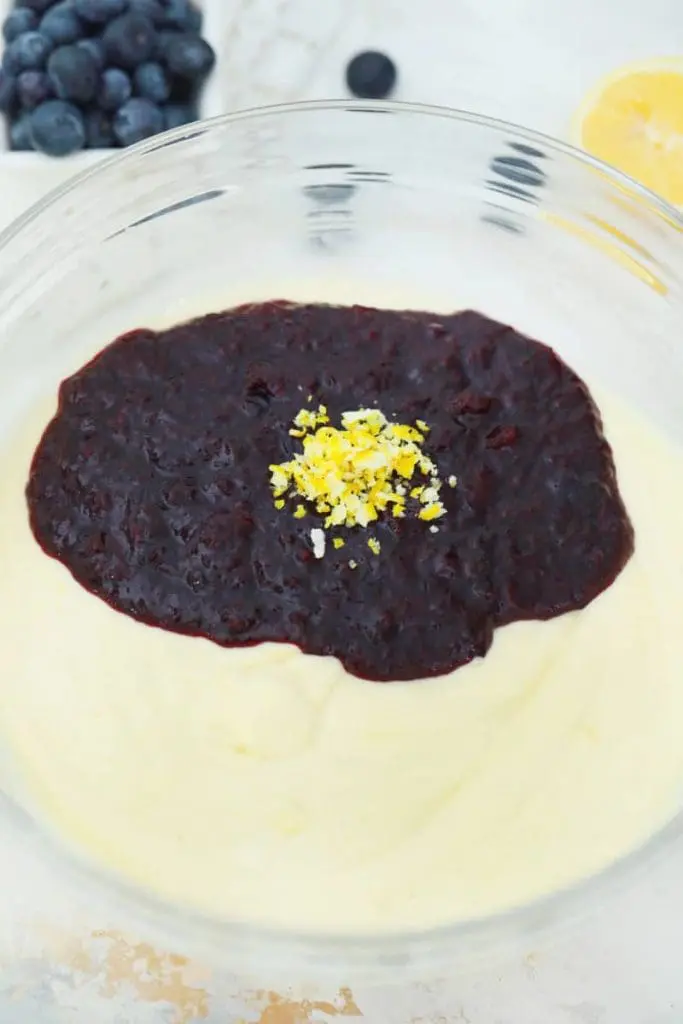 add puree to batter