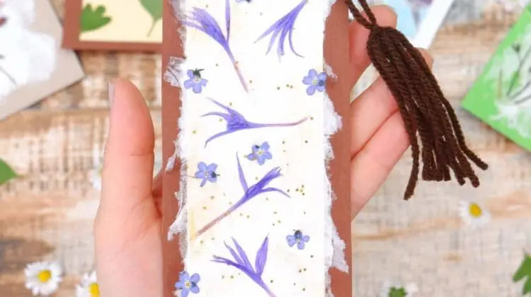 nature bookmark craft