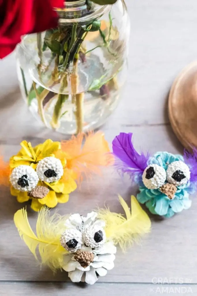 pinecone owls craft