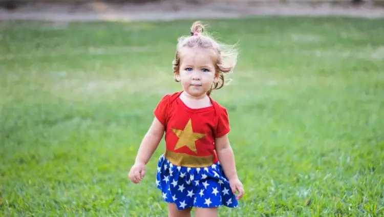 homemade wonder woman costume