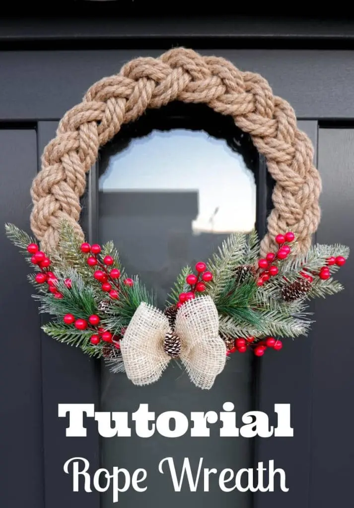 tutorial rope wreath