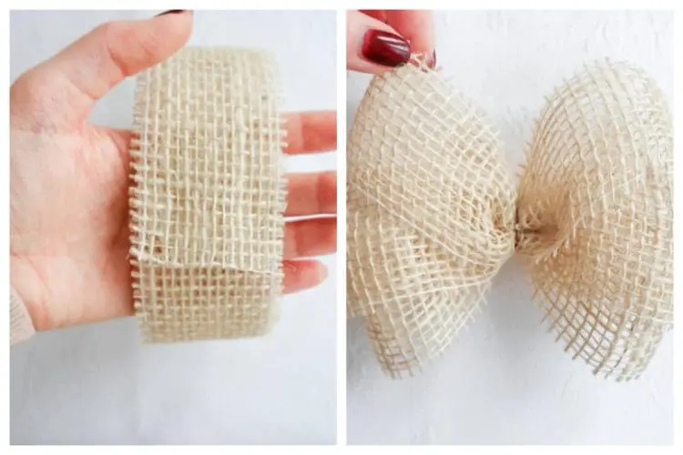 make burlap bow