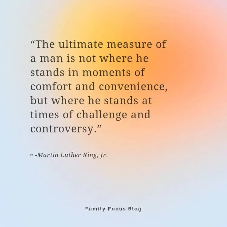 at times of challenge
