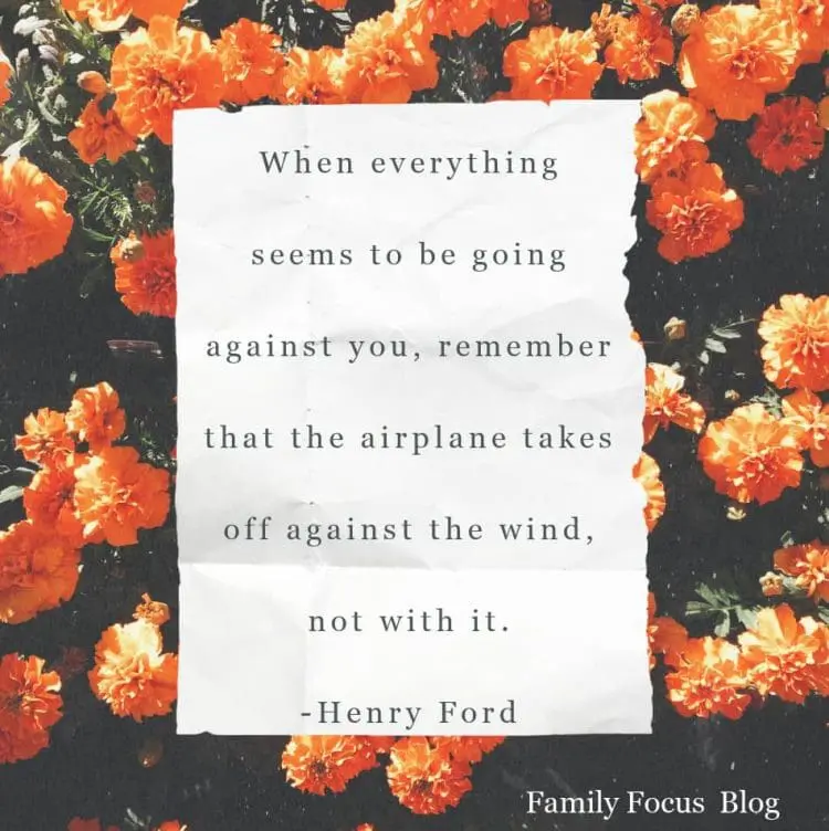 against the wind