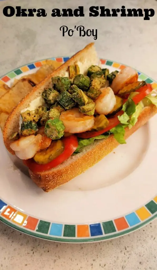 okra shrimp po boy
