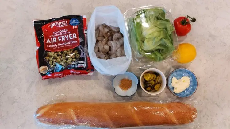 shrimp po boy ingredients