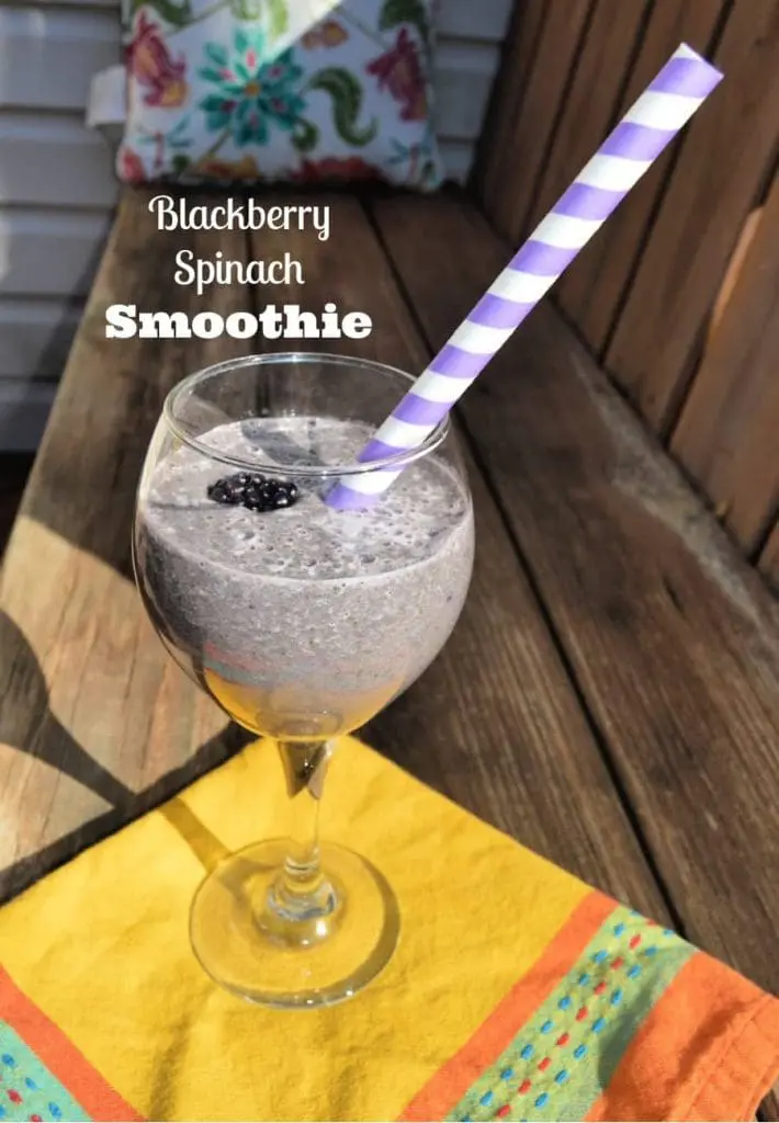 blackberry spinach smoothie