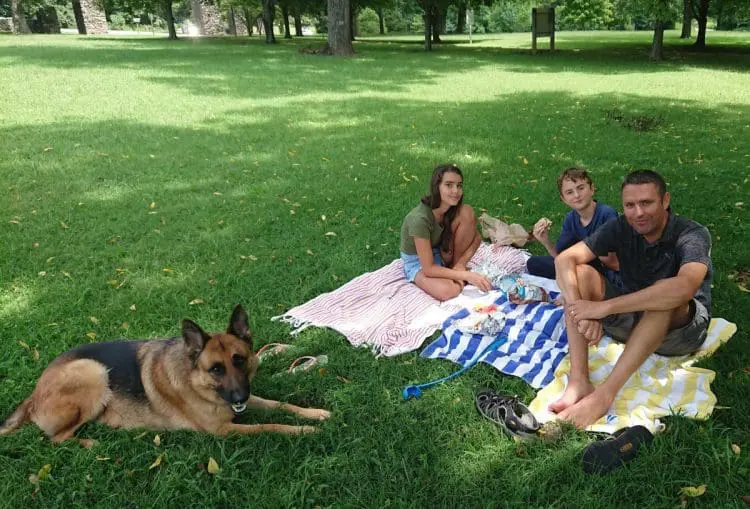 picnic family photo idea