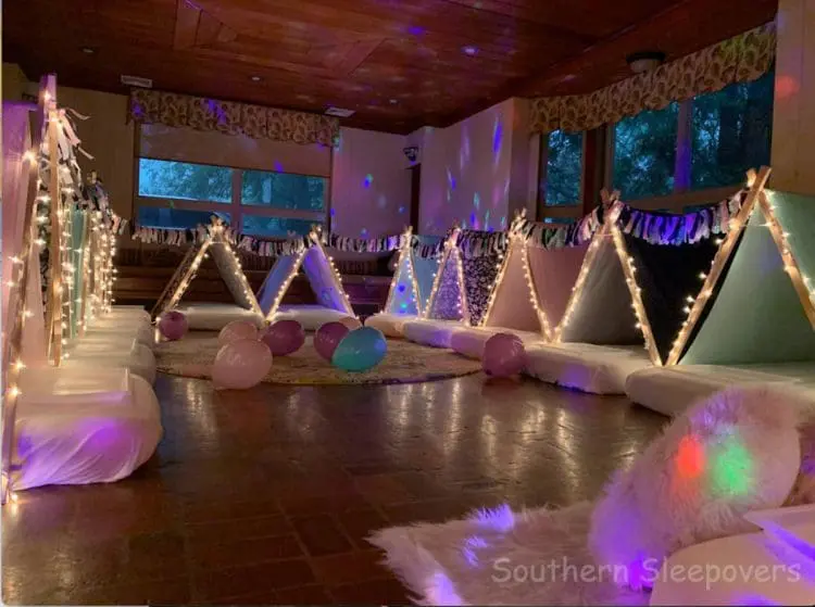 Slumber party games- balloon pop relay