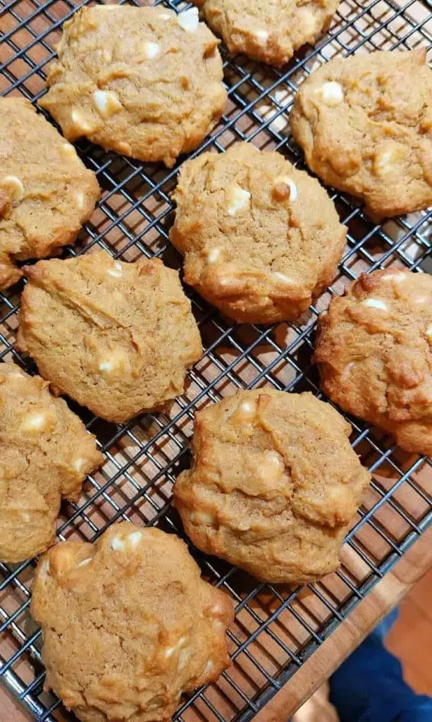 pumpkin white chocolate chip cookies