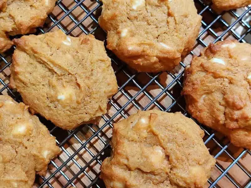pumpkin white chocolate chip cookies