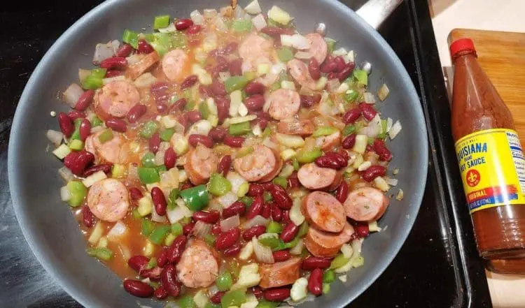 red beans and sausage