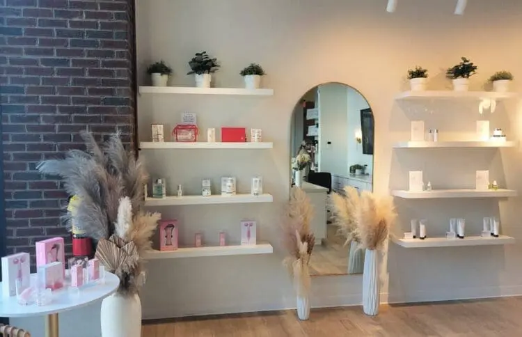 Face Foundrie retail area for skincare products