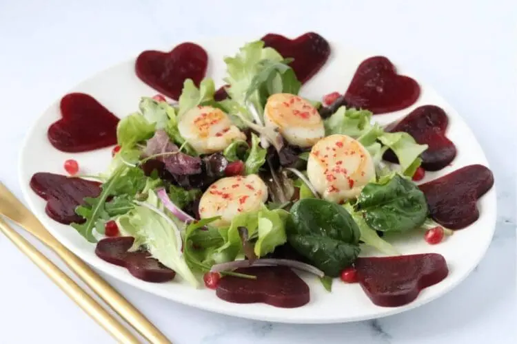 valentines day dinner salad
