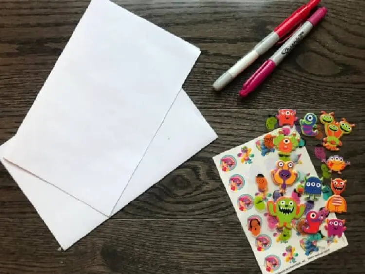 handprint greeting card supplies