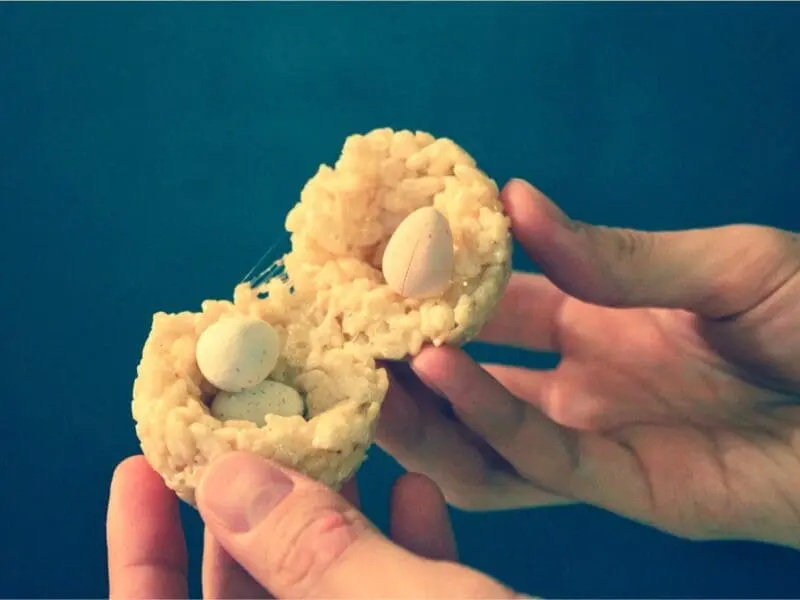 Easter egg rice krispie treats