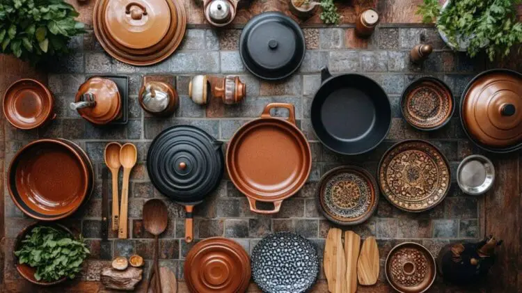 everyday cookware in family kitchen