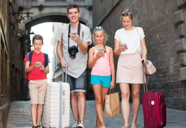 connected while traveling
