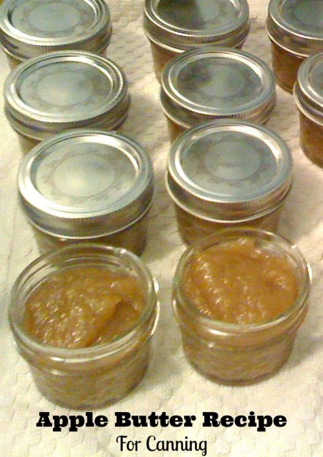 apple butter recipe canning