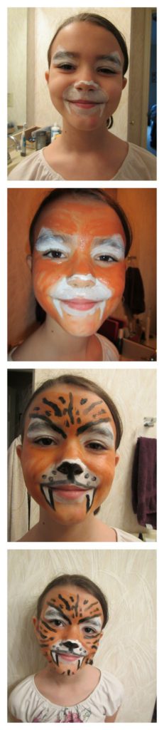 Face Paint Tiger Tutorial