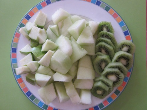 St Patrick Day Snacks, green fruit tray