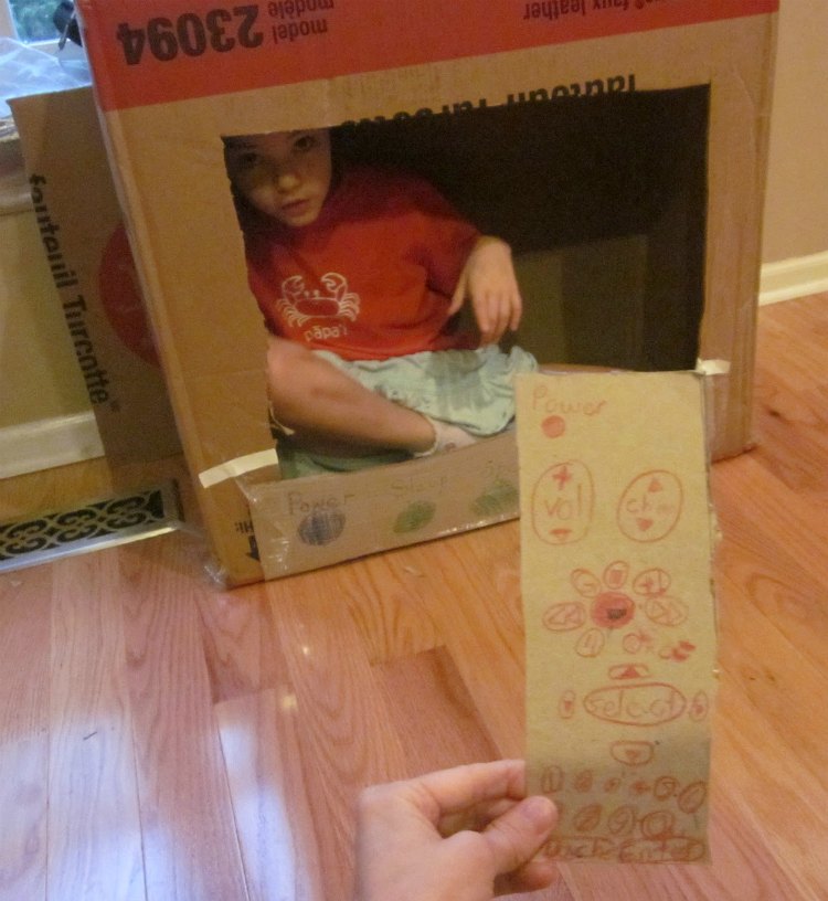 cardboard box TV