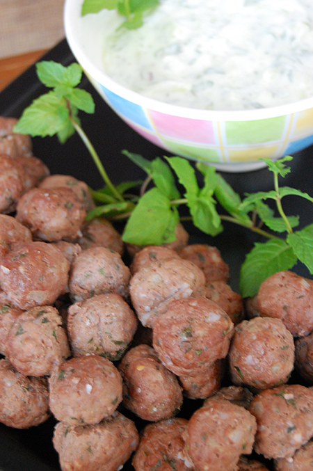Mint Meatballs- easy meatball appetizer recipe