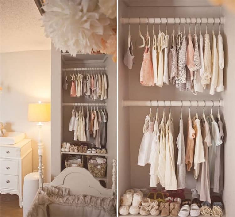 kids closet organization