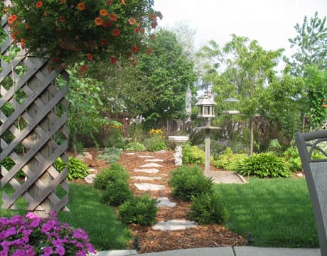 inviting backyard space