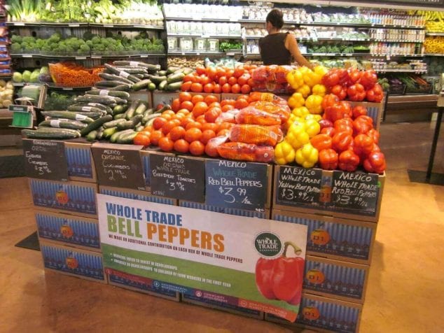 Fair Trade vegetables