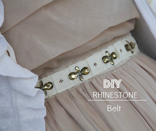 how to make a rhinestone belt