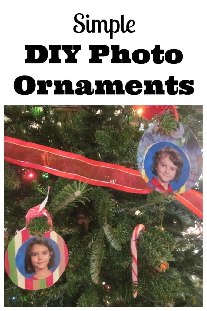 DIY photo ornaments