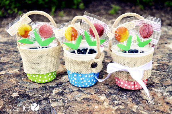 May Day Lollipop Baskets