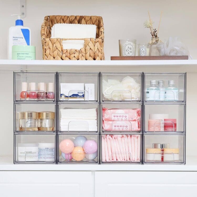 bathroom storage drawers