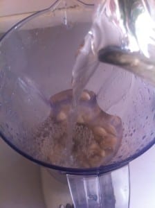 Cashew milk step 1